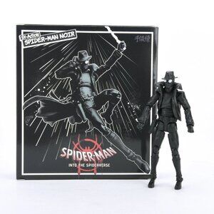 Spider-Man Action Figure Into The Spider Verse Spiderman Noir SV-Action Toy Gift
